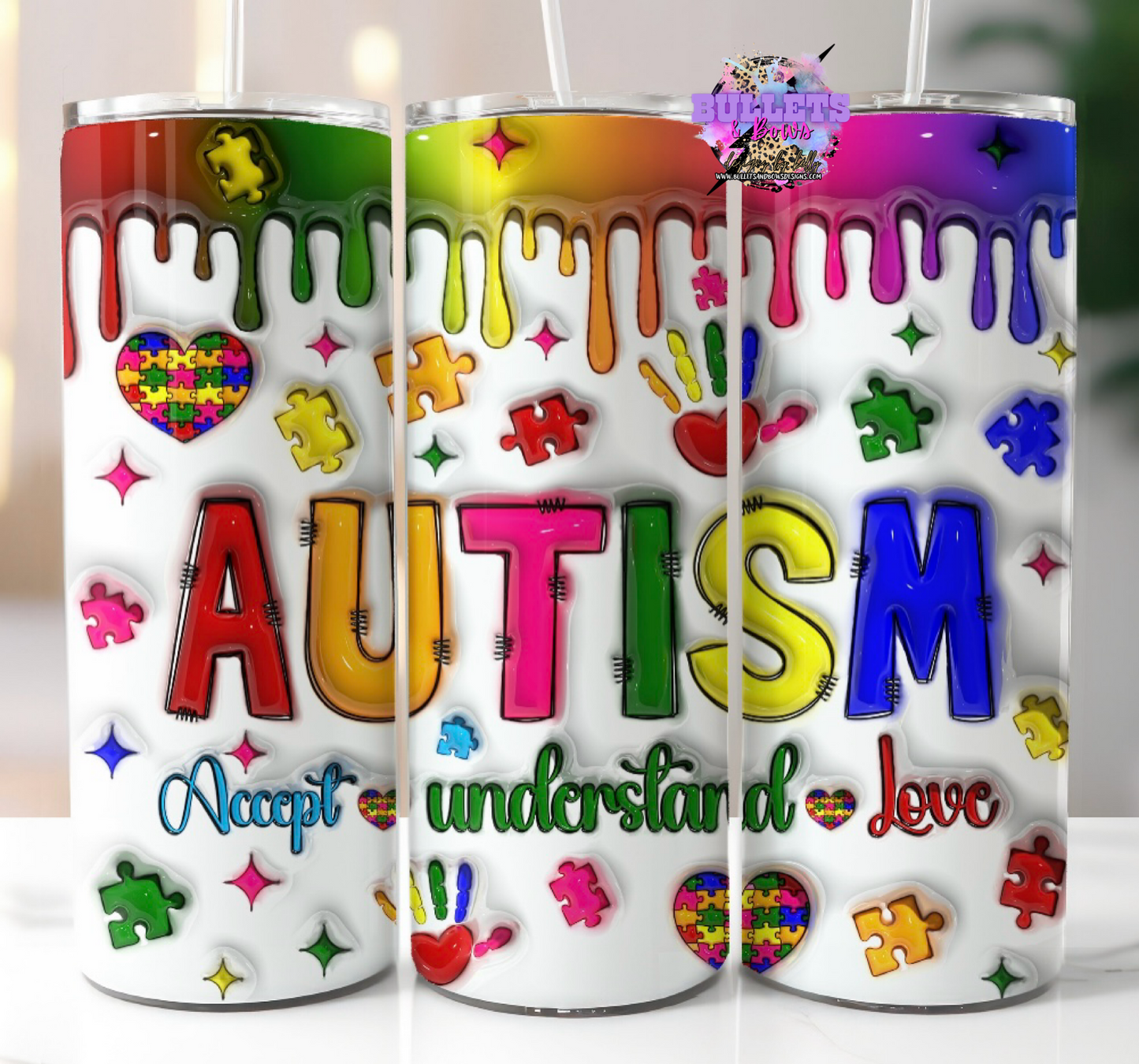 Autism Tumblers ❤️🧡💛💚💙💜