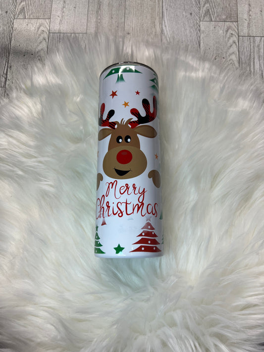 Live Sale cup • sublimation • 20oz stainless Christmas reindeer