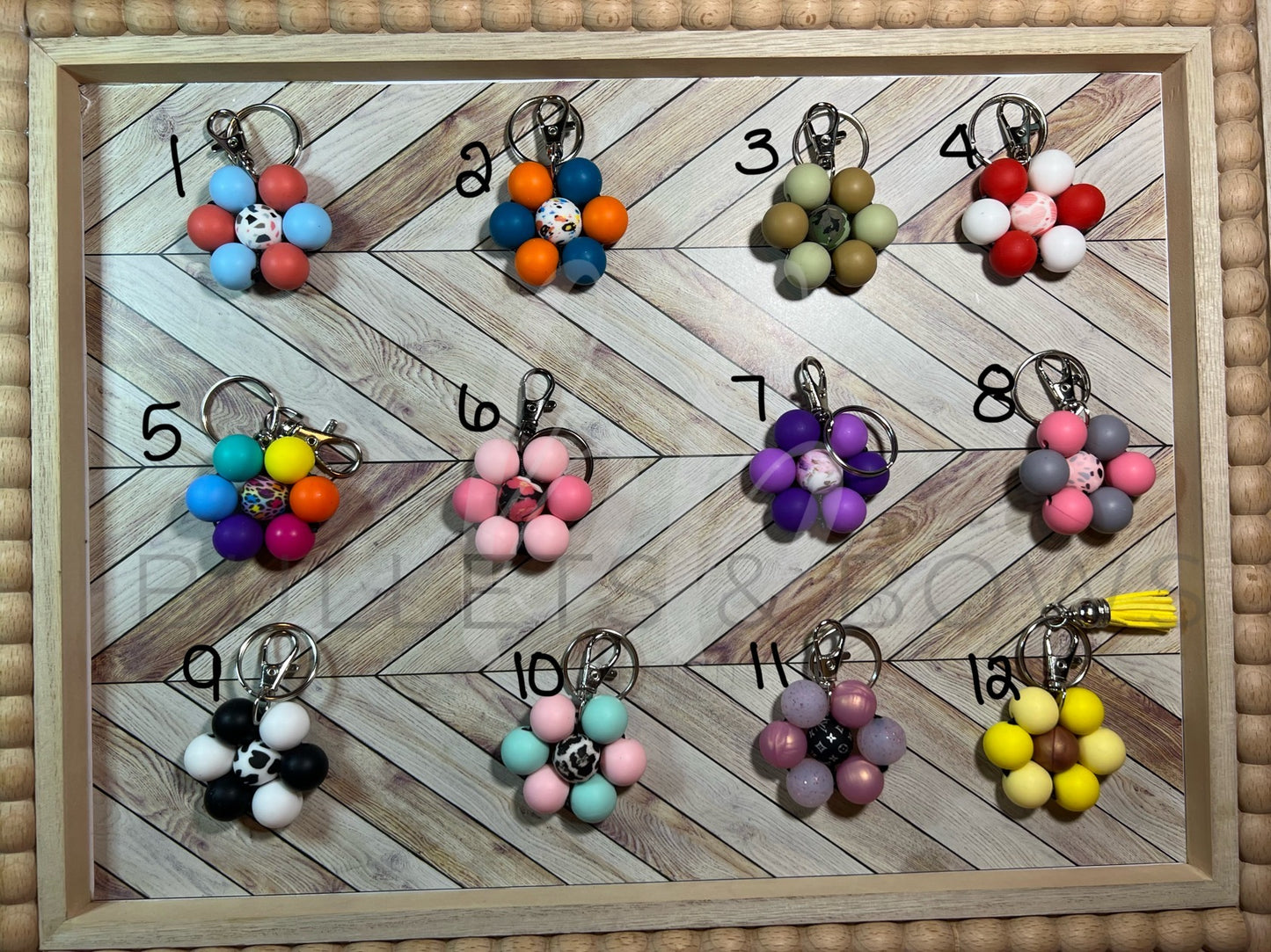 Single Flower Keychains | Ready To Ship