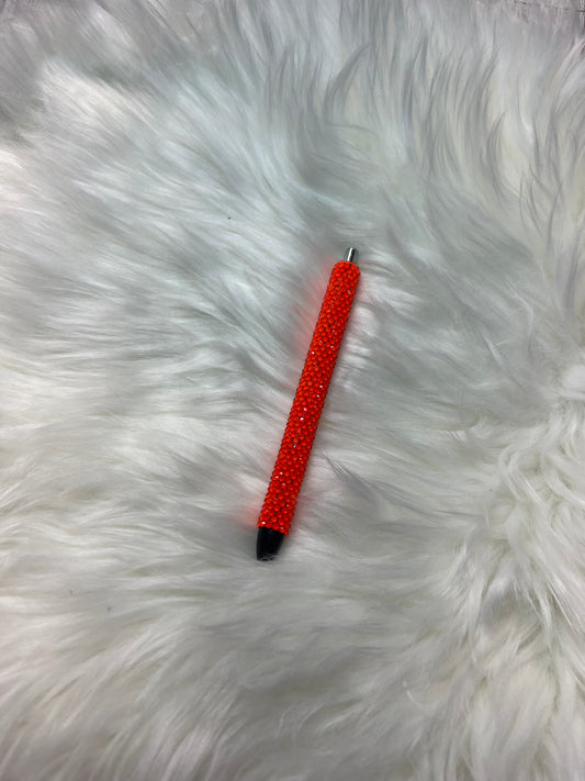 Live Sale pens • Rhinestone •  neon coral