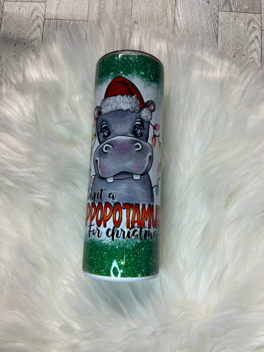 Live Sale cup • sublimation • 20oz stainless hippo Christmas