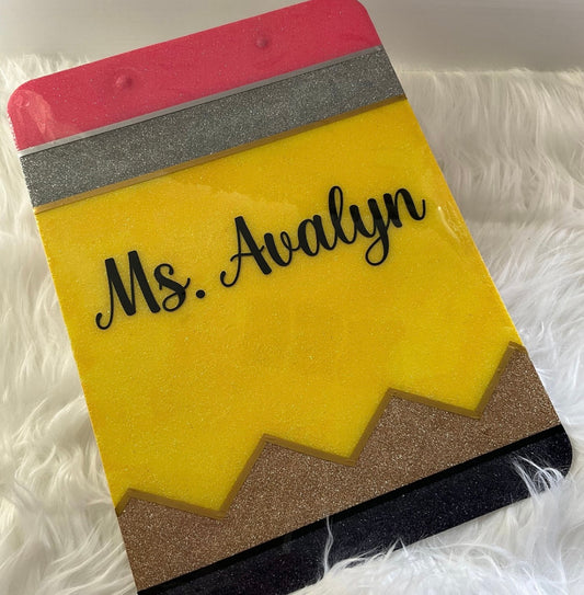 Glittered Clipboards