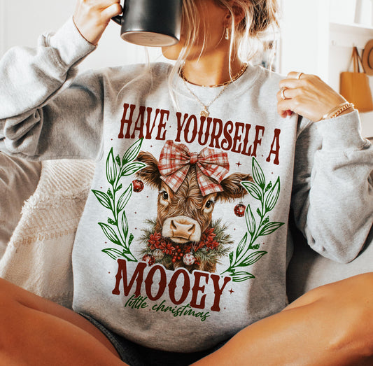 Mooey Little Christmas crewneck sweatshirt