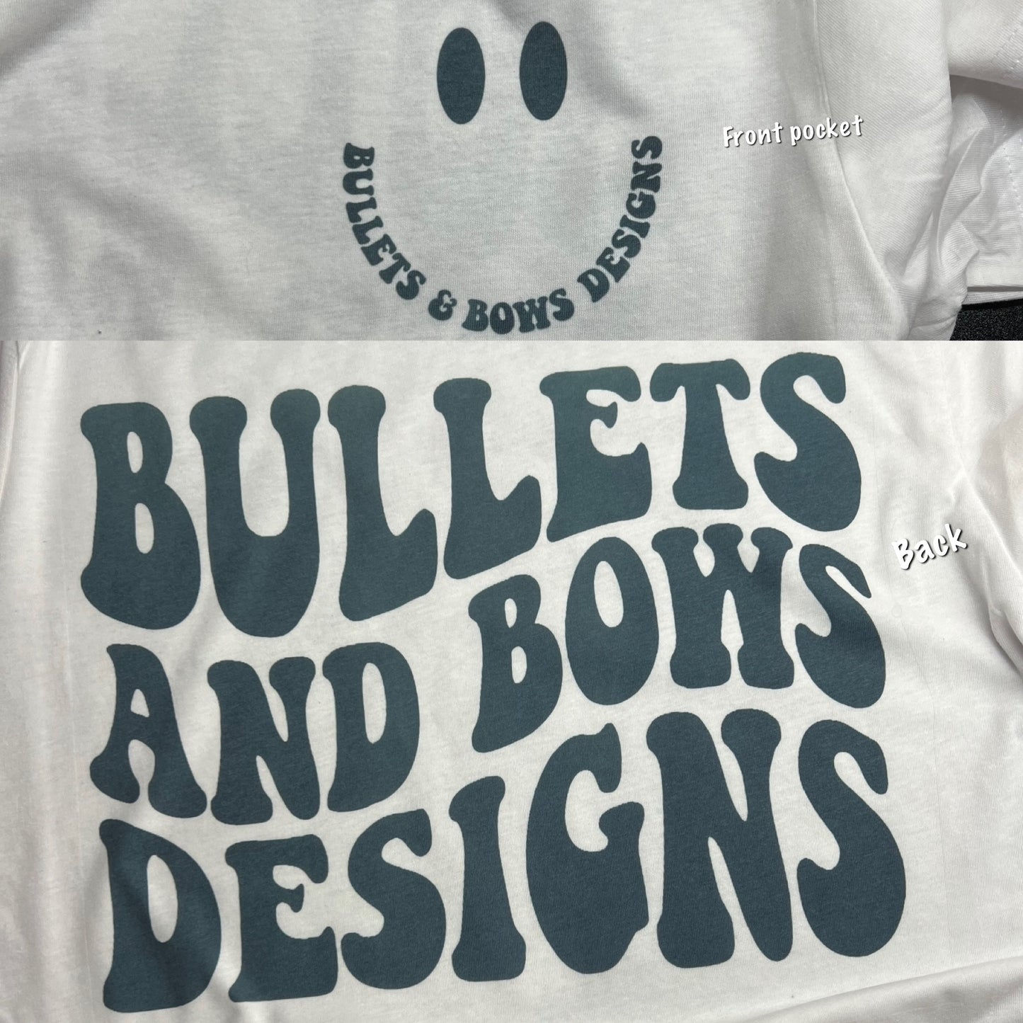 Bullets & Bows Designs tee