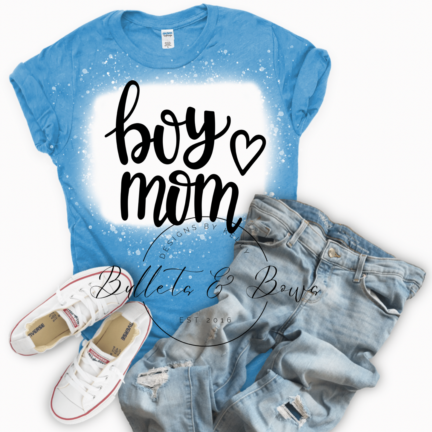 Boy Mom unisex bleached tee