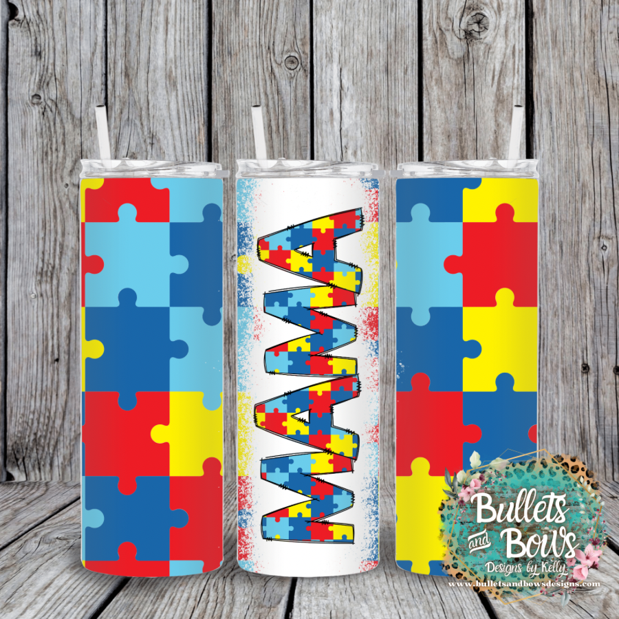 Autism Mama tumbler