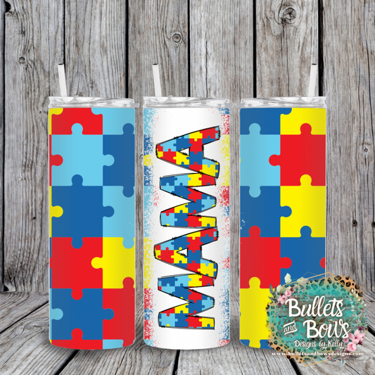 Autism Mama tumbler