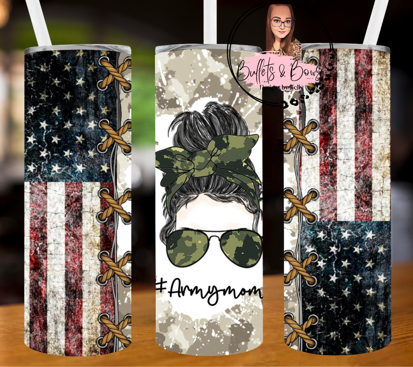 Army Mom tumbler