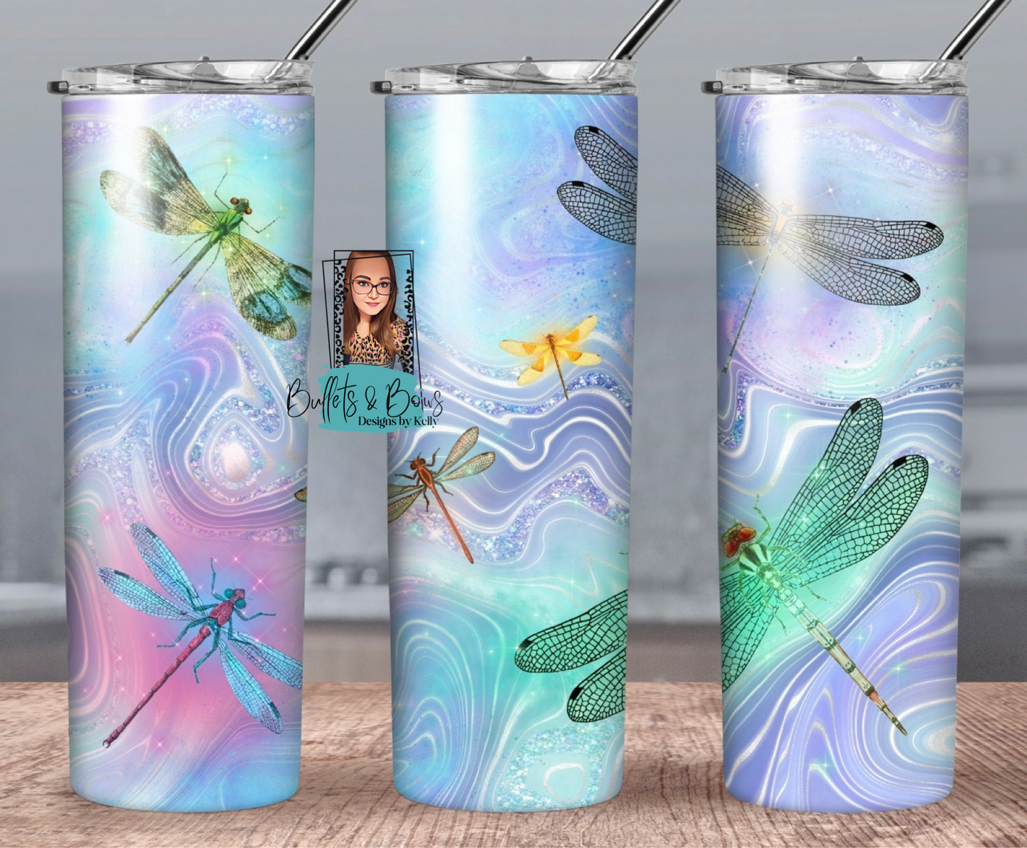 Dragonflies tumbler