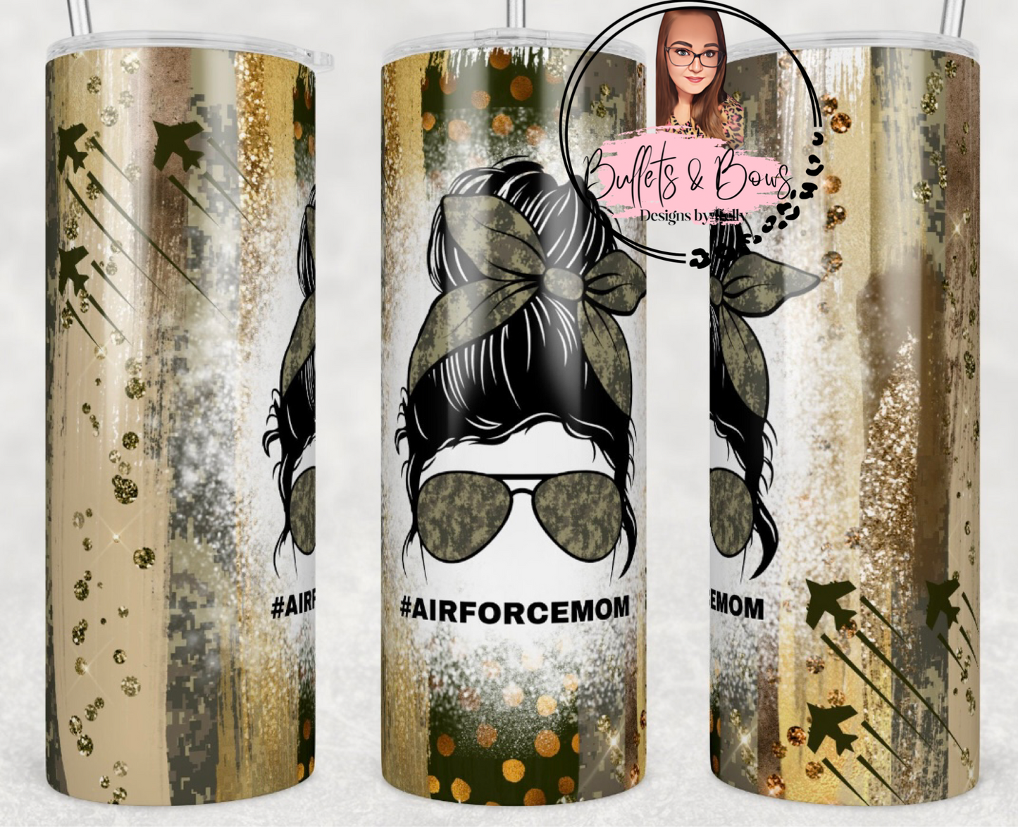 Air Force Mom tumbler