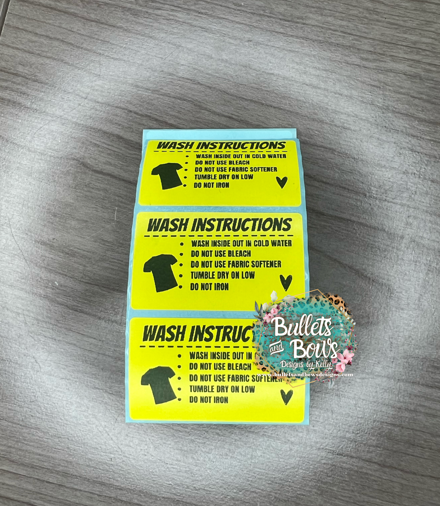 Shirt Care stickers