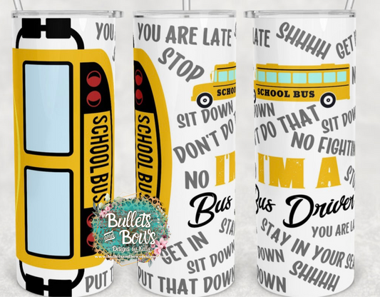 Bus Driver (white) tumbler