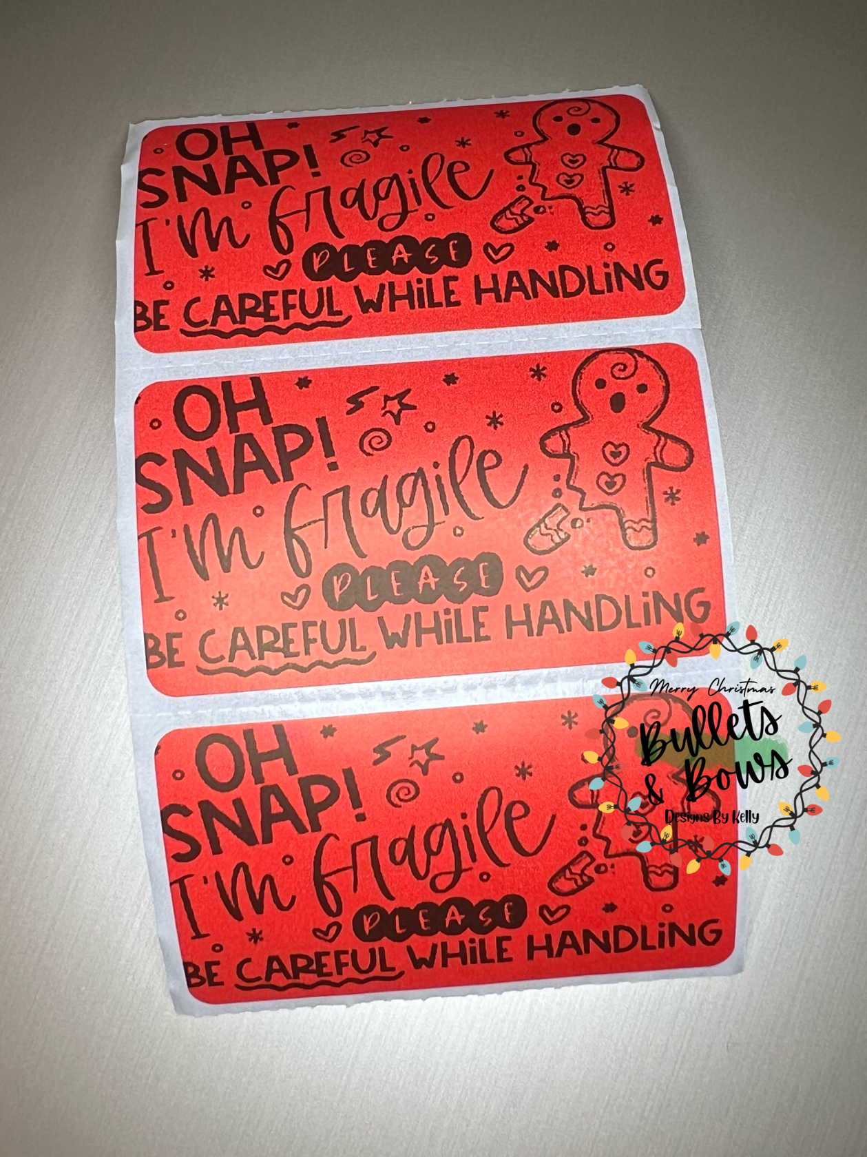 Oh Snap! I’m Fragile stickers